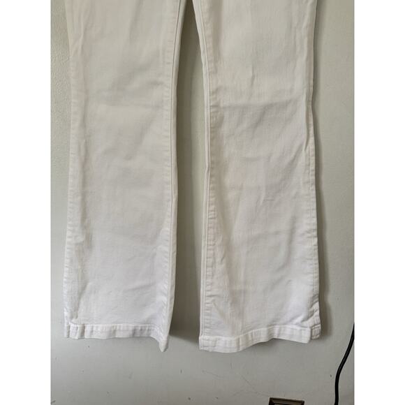 NWD Madewell Flea Market Flare Jeans Pure White Stretch Denim Jeans Size 26 - Picture 7 of 13